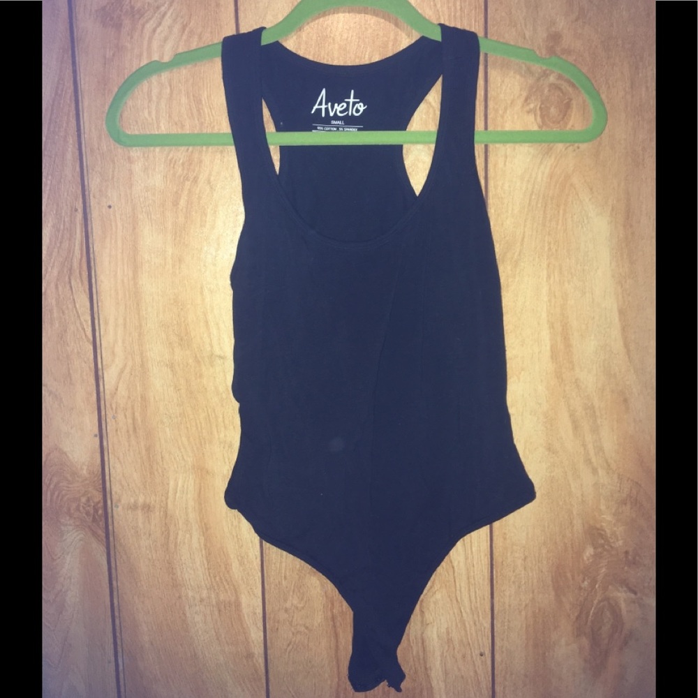 Black Cotton Body Suit